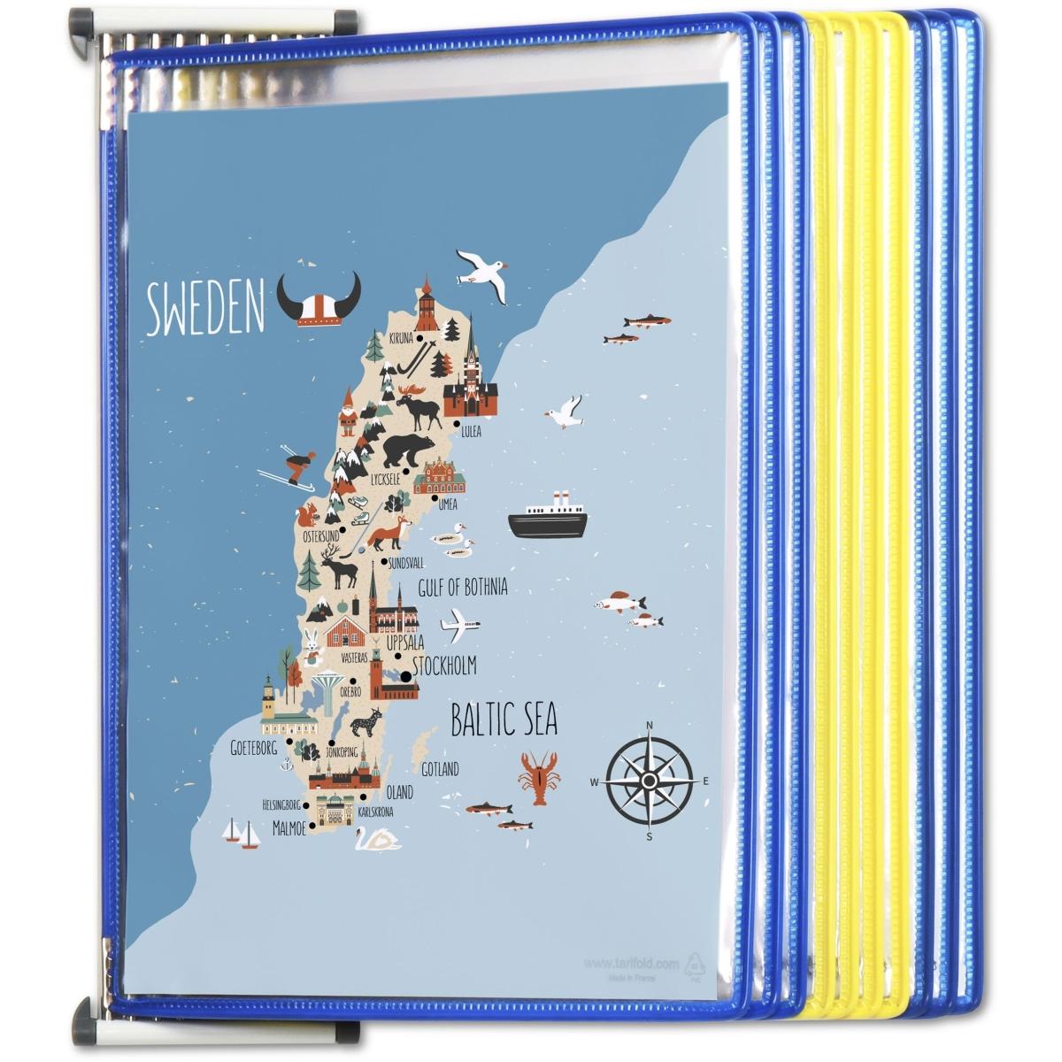 Tarifold, Informationsschild, Wand-Sichttafelelement 10 Tafeln Sortierung Schweden