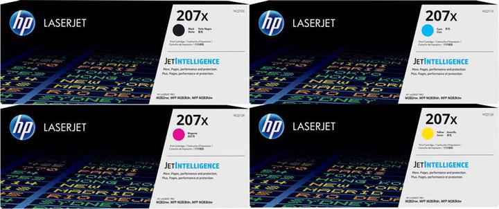 Actual product image HP Original Toner 207X 4er Set LaserJet Pro MFP M283 fdw fdn M282 nw M255 dw nw