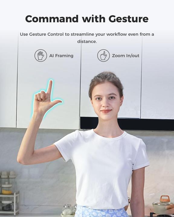 Produktbild Obsbot Meet 2 4K Webcam mit KI-Framing & Autofokus (0.50 Mpx)