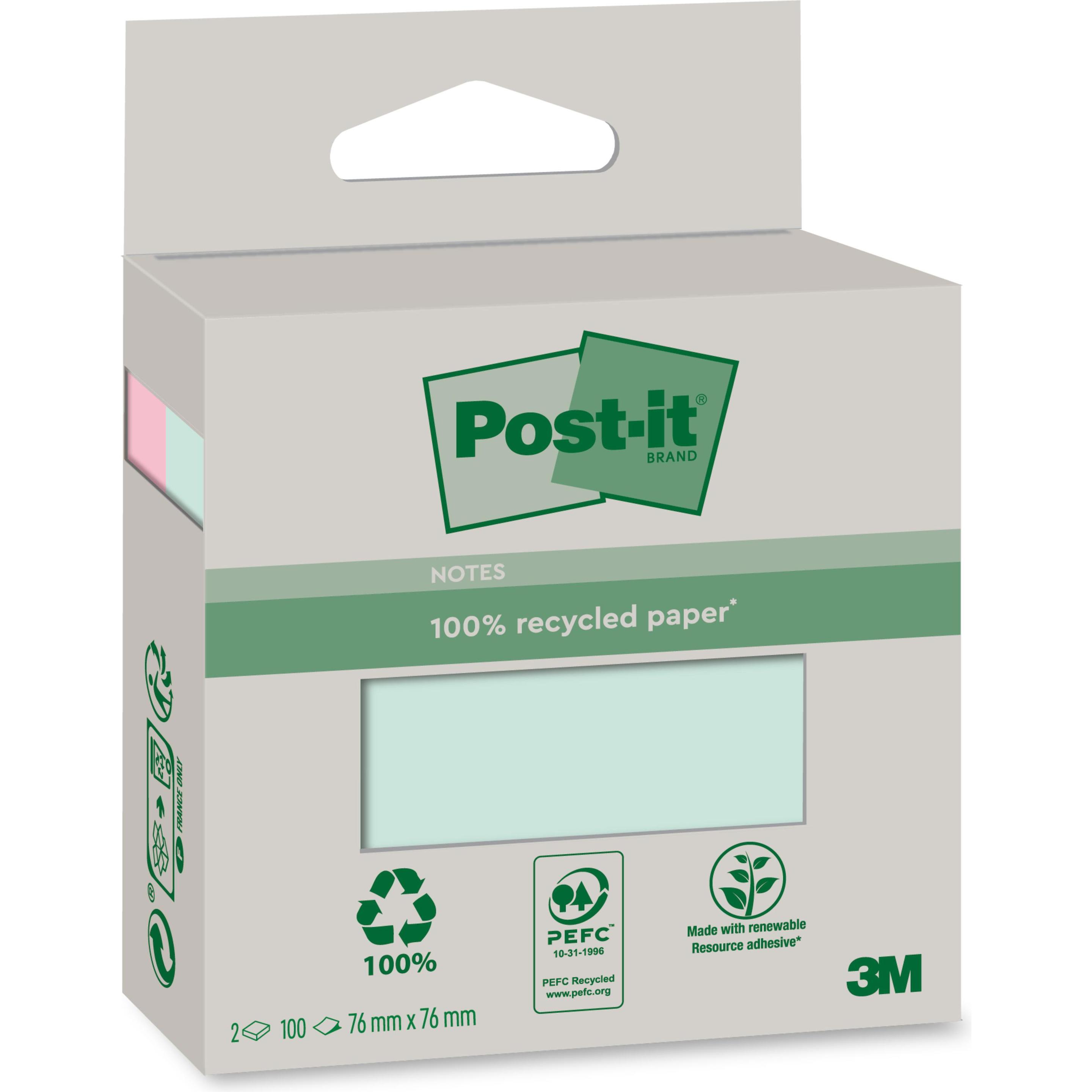 Post-it Recycling Notes (7.6 x 7.6 cm) (6820R-2LM)