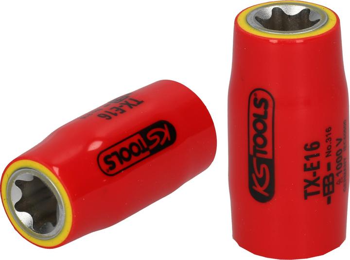 Actual product image KS Tools 1/2" Torx E-socket with protective insulation, E18
