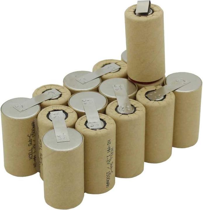 AccuCell Einsatz für Werkzeugakku NiMH 18V 1,5Ah zum Selbsteinbau passend für Einhell BT-CD 18 2B (18 V)