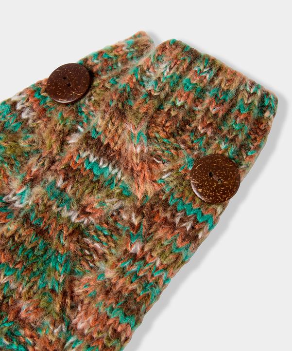 Produktbild Joe Browns Space-Dyed Knitted Button Trim Mitts (One Size)