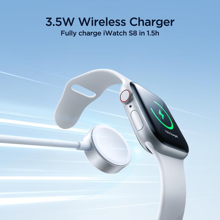 Image du produit Joyroom S-IW008 câble chargeur magnétique 3-en-1 USB-A - Lightning/USB-C 1,2m - blanc (1.20 m, 5 W)