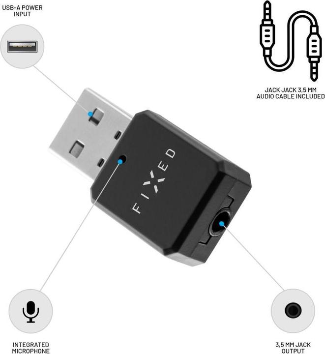 Actual product image Fixed Signal Bluetooth Audio Receiver, Black (Receiver)
