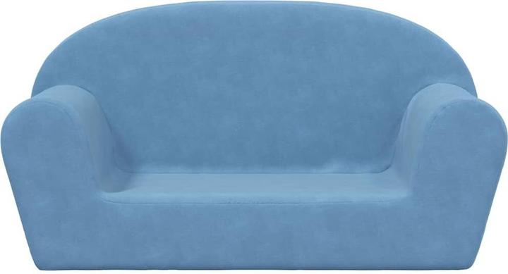 Produktbild VidaXL Kindersofa 2-Sitzer Blau Weich Plüsch (Kindersofa)