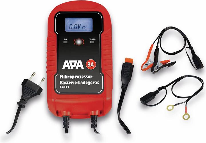 Produktbild APA Mikroprozessor Batterieladegerät (12V, 6V, 8 A)