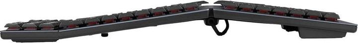 Produktbild Perixx PERIBOARD-335 DE RD, Kabelgebundene ergonomische mechanische kompakte Tastatur - flache rote (DE, Kabelgebunden)