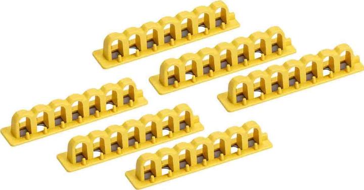 Actual product image Brady EZ Panel Loc bracket for locking, glass fibre reinforced nylon, yellow, 101.60 x 20.32 x 17