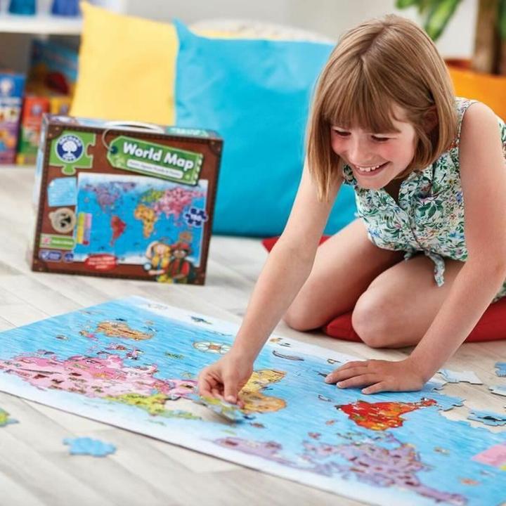 Image du produit Orchard World Map Puzzle & Poster (150 pièces)