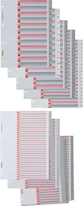 Image du produit Kolma Intercalaire A4 superstrong 1-20 20 pcs. gris