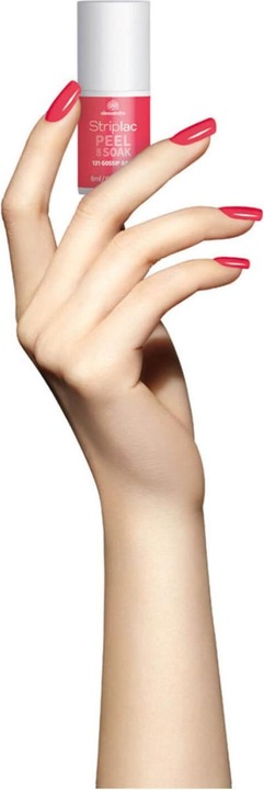 Actual product image Alessandro Striplac Peel or Soak Gossip Babe 8 ml (Coral, Orange, Peelable nail polish)
