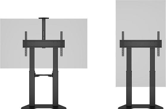 Image du produit Multibrackets Support TV 60"-100", aluminium, noir (90 kg, 60" - 100")