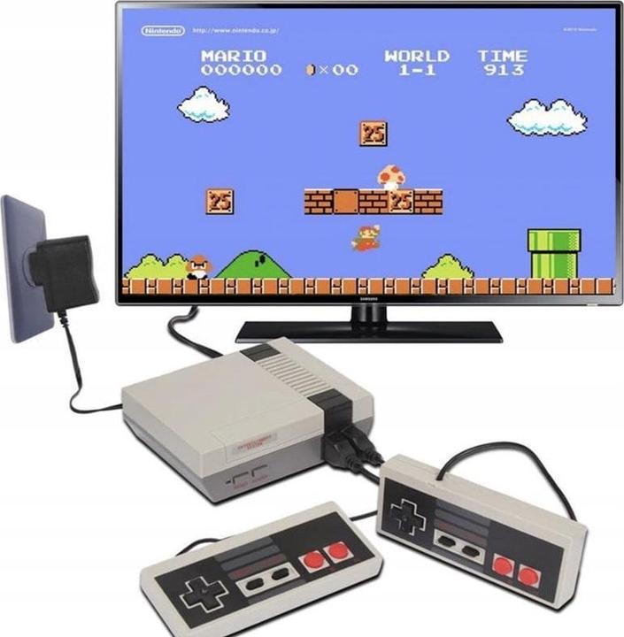 Actual product image OEM Retro-TV-AV-Konsole + 2 Controller