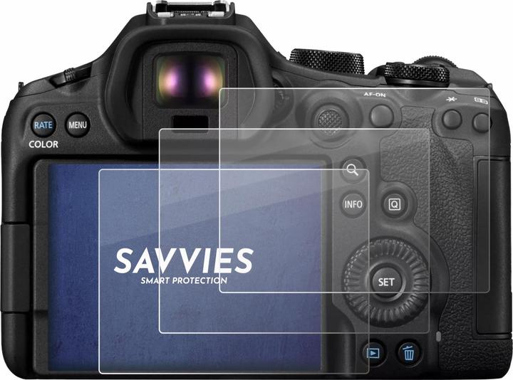 Produktbild Savvies Panzer Schutzglas für Canon EOS R6 Mark III Schutzfolie Displayschutz Display Schutz Glas Folie
