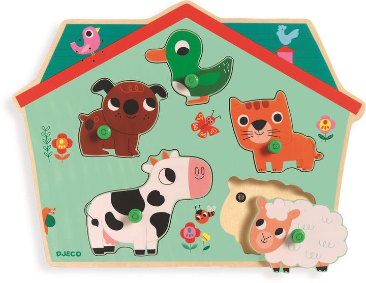 Produktbild Djeco Soundpuzzle Ouaf woof (6 Teile)