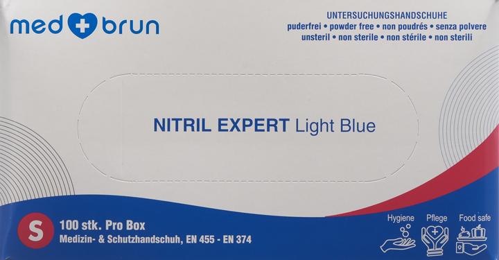 Image du produit MedBrun Nitrilhandschuhe Nitril Expert light blue (S)
