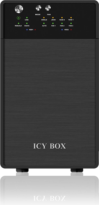 Actual product image Icy Box Raidsonic external dual RAID system for 3.5" SATA I (3.5")