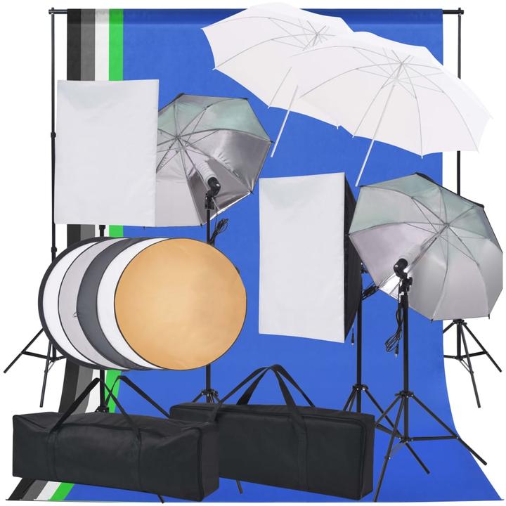 Produktbild vidaXL Fotostudio-Set (160 cm, 210 cm)