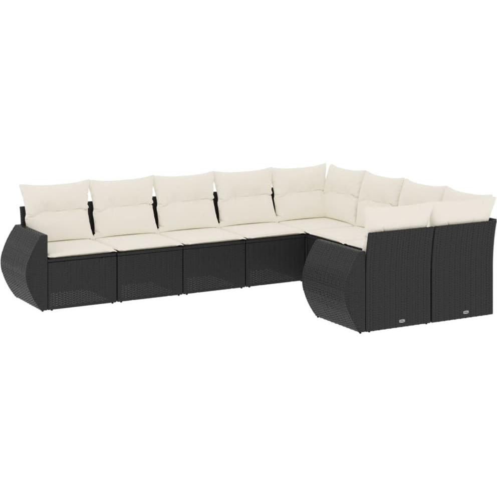 VidaXL, Gartenlounge, 10-tlg. Garten-Lounge-Set mit Kissen