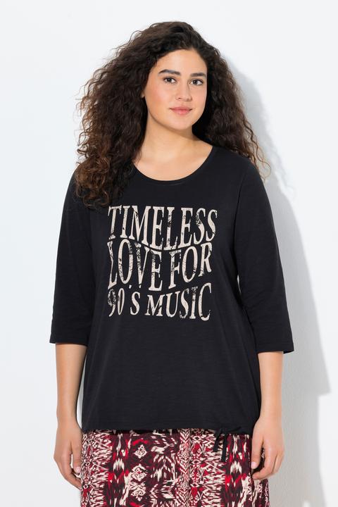 Actual product image Ulla Popken Timeless Love 3/4 Sleeve Graphic Tee (62)