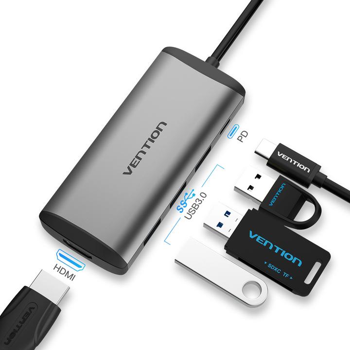Actual product image Vention Cnbhb (USB-C, 5 ports)