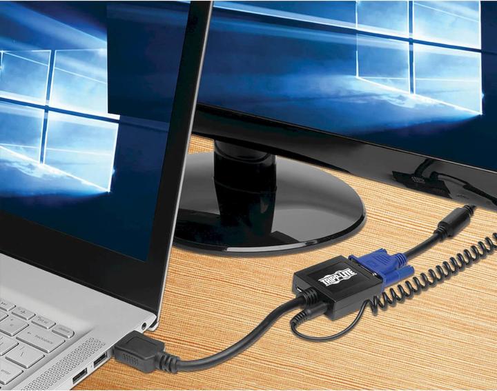 Actual product image Eaton HDMI to VGA with Audio Converter Cable Adapter for Ultrabook/Laptop/Desktop PC M/F 6 (HDMI, VGA, 15.24 cm)