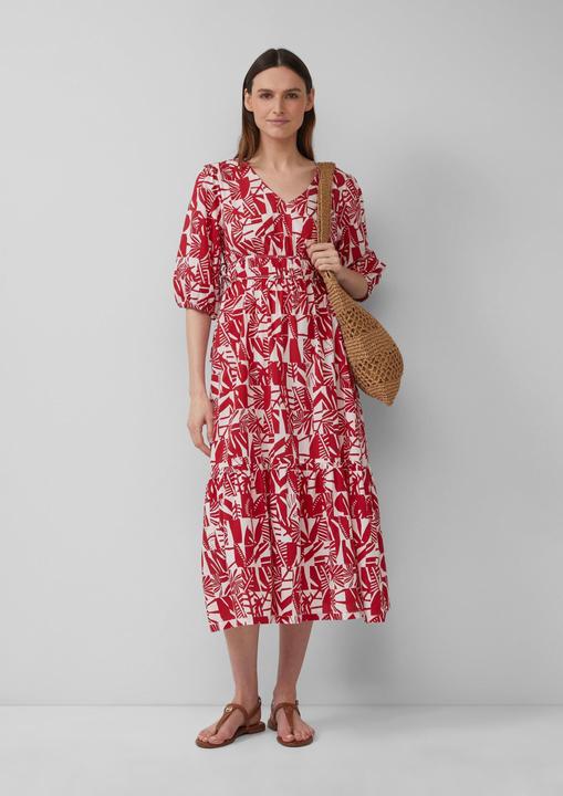 Produktbild S.Oliver Kleid Maxikleid aus Baumwolle mit Binde-Details (46)