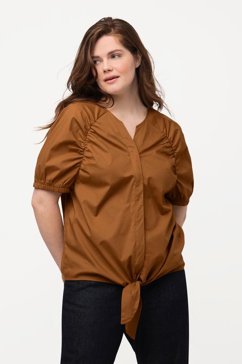 Produktbild Ulla Popken Bluse, Saumband, Tunika-Ausschnitt, Halbarm (50, 52)