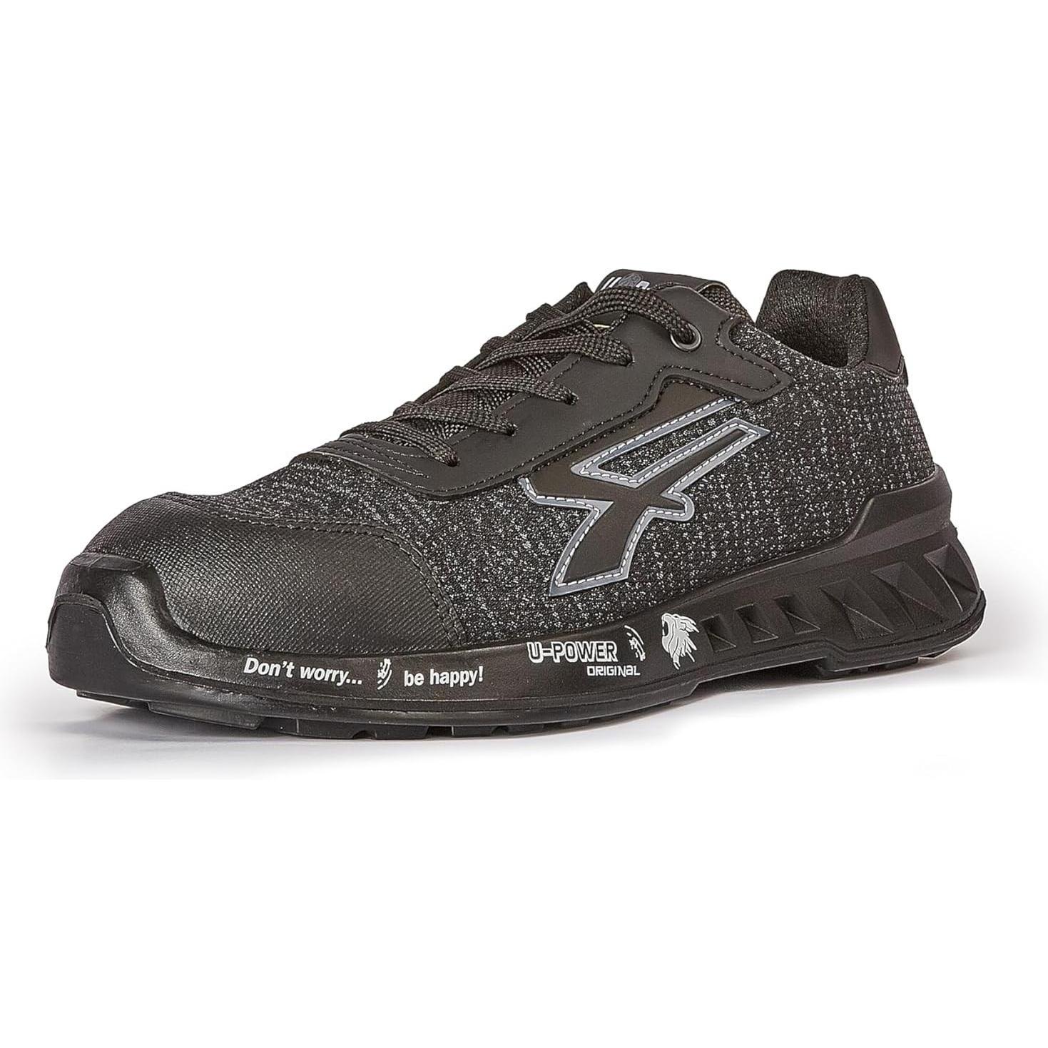 U-Power Herren Schwarz/Grau Sicherheitsschuhe, Sicherheitsschuh Scott Gr.46 S1p Src Esd En20345 Nyl.u.power (S1p, 46)