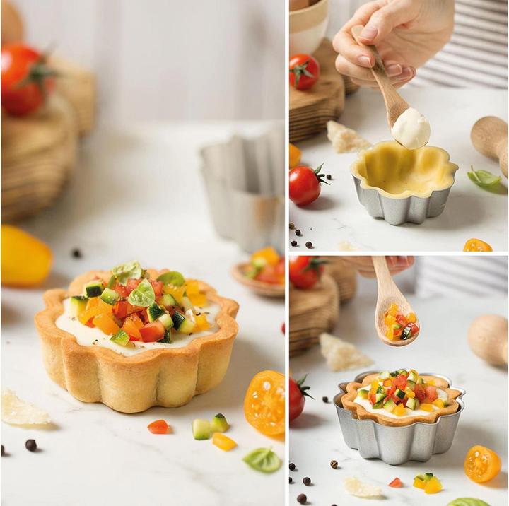 Produktbild Decora Wähen-Backform Ø 8 cm, Silber (8 cm)