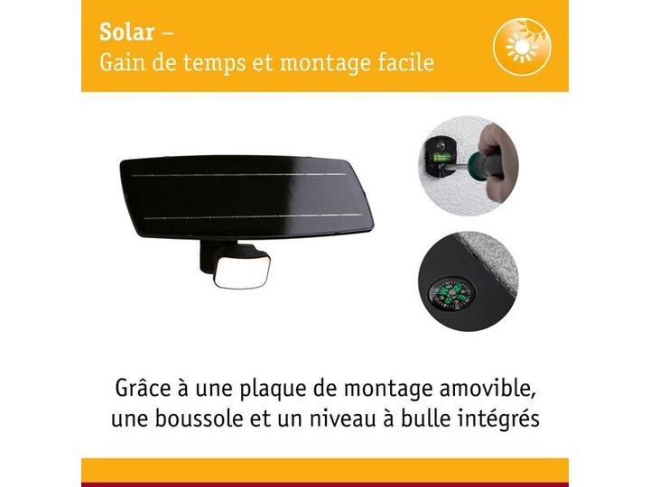 Image du produit Paulmann Solar Wandfluter Flotas (700 lm, IP65)