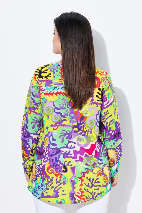 Produktbild Angel of Style Bluse, A-Linie, Korallen-Druck (44)
