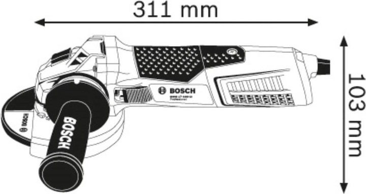 Actual product image Bosch Professional Bosc Angle lock GWS 19-150 CI bu 060179R002 (150 mm)