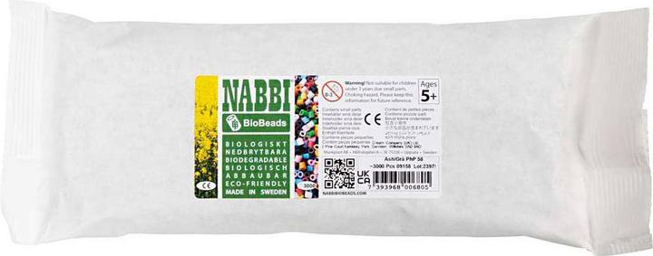 Actual product image Creativ Company Ironing beads Nabbi Bio 3000 pieces, Grey