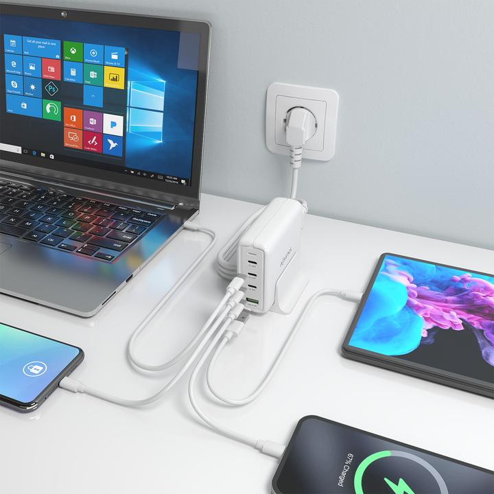 Produktbild Aisens ASCH-140W4P055-W (140 W, 4 Ports)