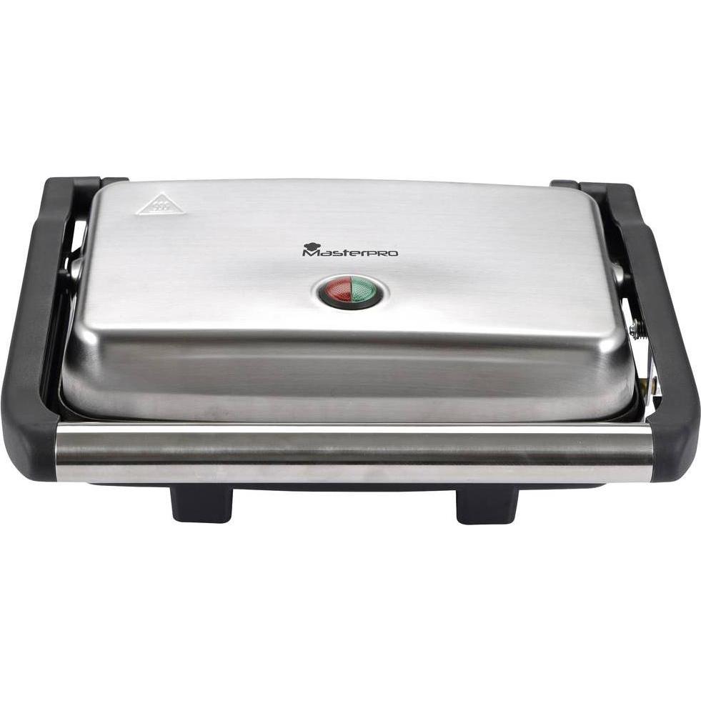Thumbnail - MasterPRO Elektro Kontaktgrill Antihaftbeschichtung, Cool-Touch-Gehäuse, Überhitzungsschutz Schwar, Tischgrill, Schwarz