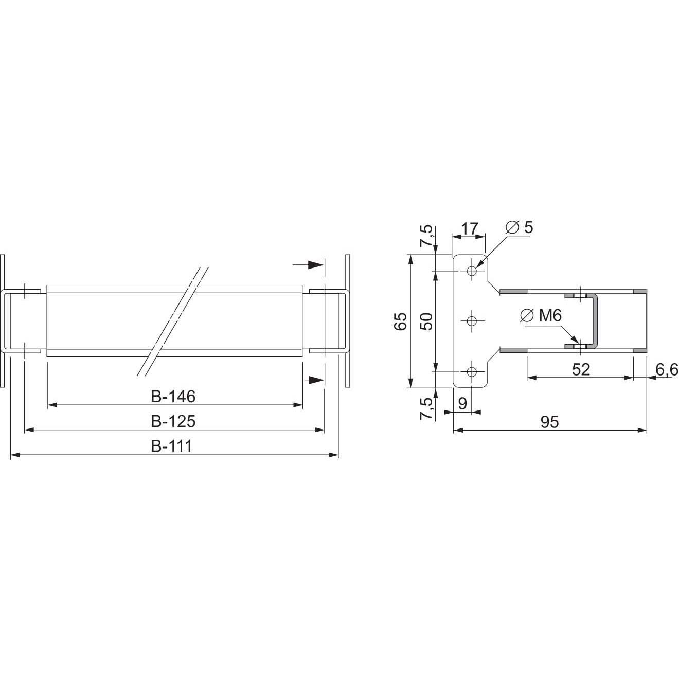 Thumbnail - Schneider Electric, Verteilerschrank Zubehör, Din-Schienensatz SF/SM 800mm tiefenverstel. N