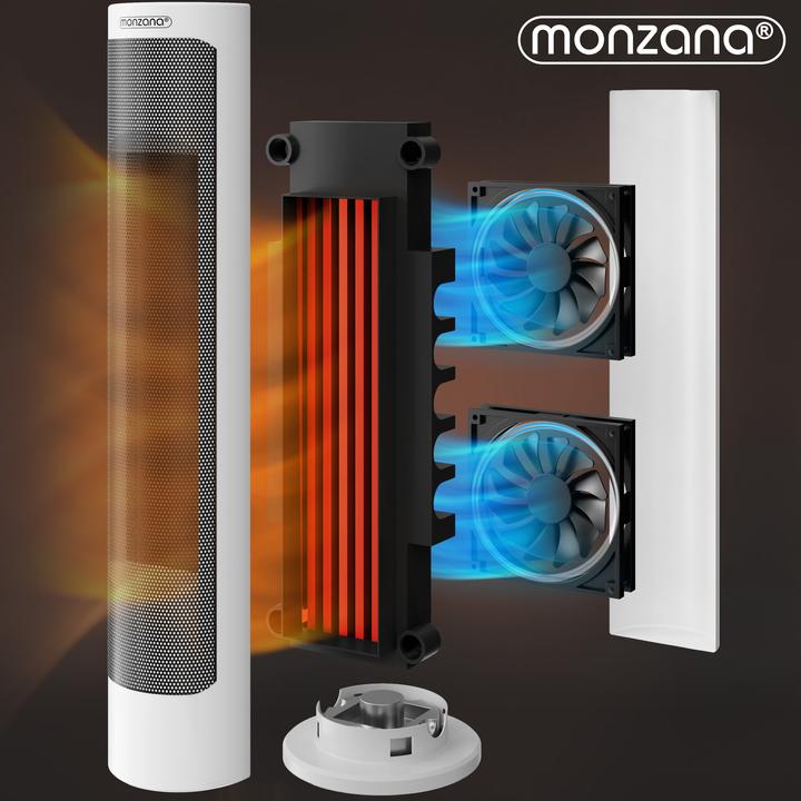 Actual product image Monzana Fan heater (2000 W)