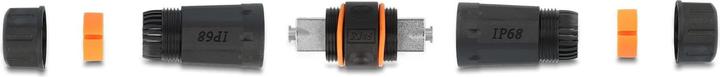 Actual product image Delock Cable connector LSA to LSA Cat.6A IP68 waterproof black