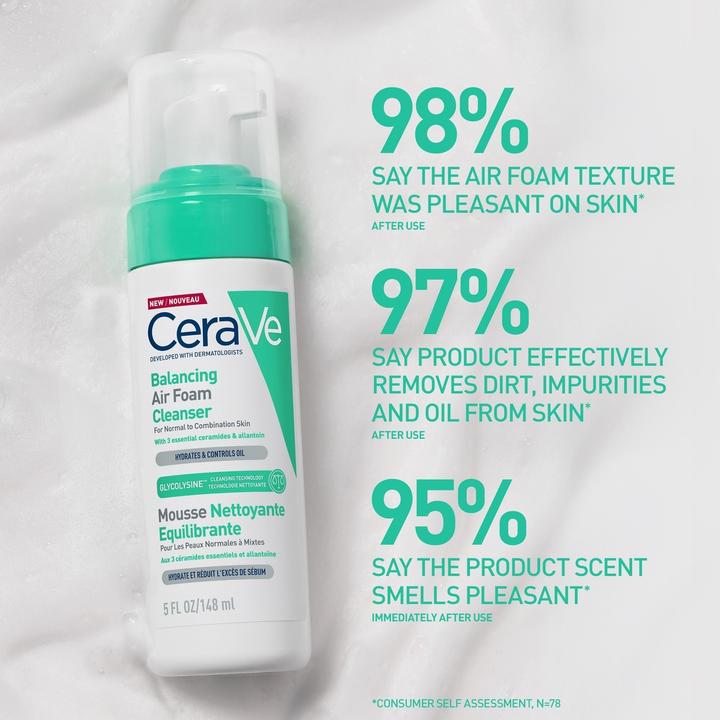 Actual product image CeraVe Balancing Cleanser (Cleansing Foam, 148 ml)