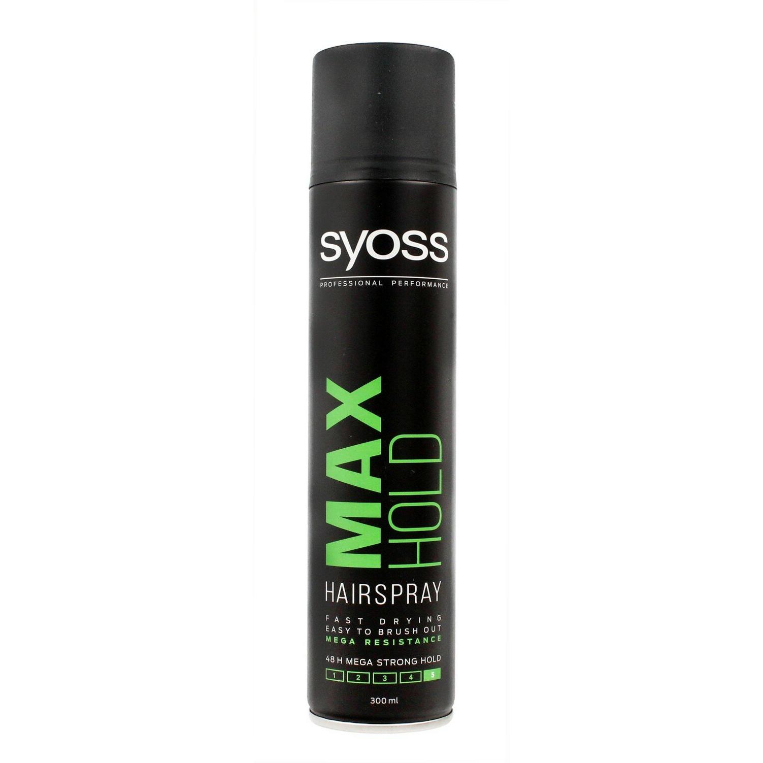 Syoss, Haarspray, Max Hold Hairspray Spray Hairspray Mega Strong 300Ml