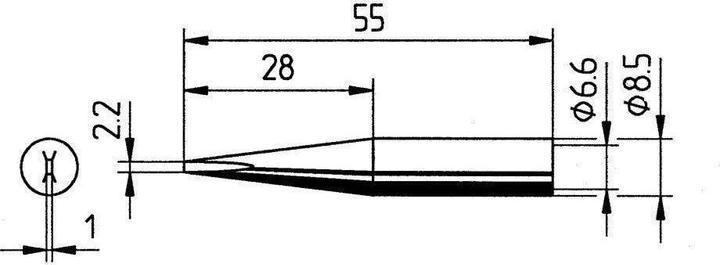 Produktbild Lötspitze 842KD, Ø 2,2mm lang (Lötspitze)
