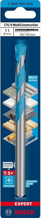 Actual product image Bosch Professional Zubehör Expert CYL-9 MultiConstruction drill, 11 x 90 x 150 mm, d 10 mm (11 millimetres)