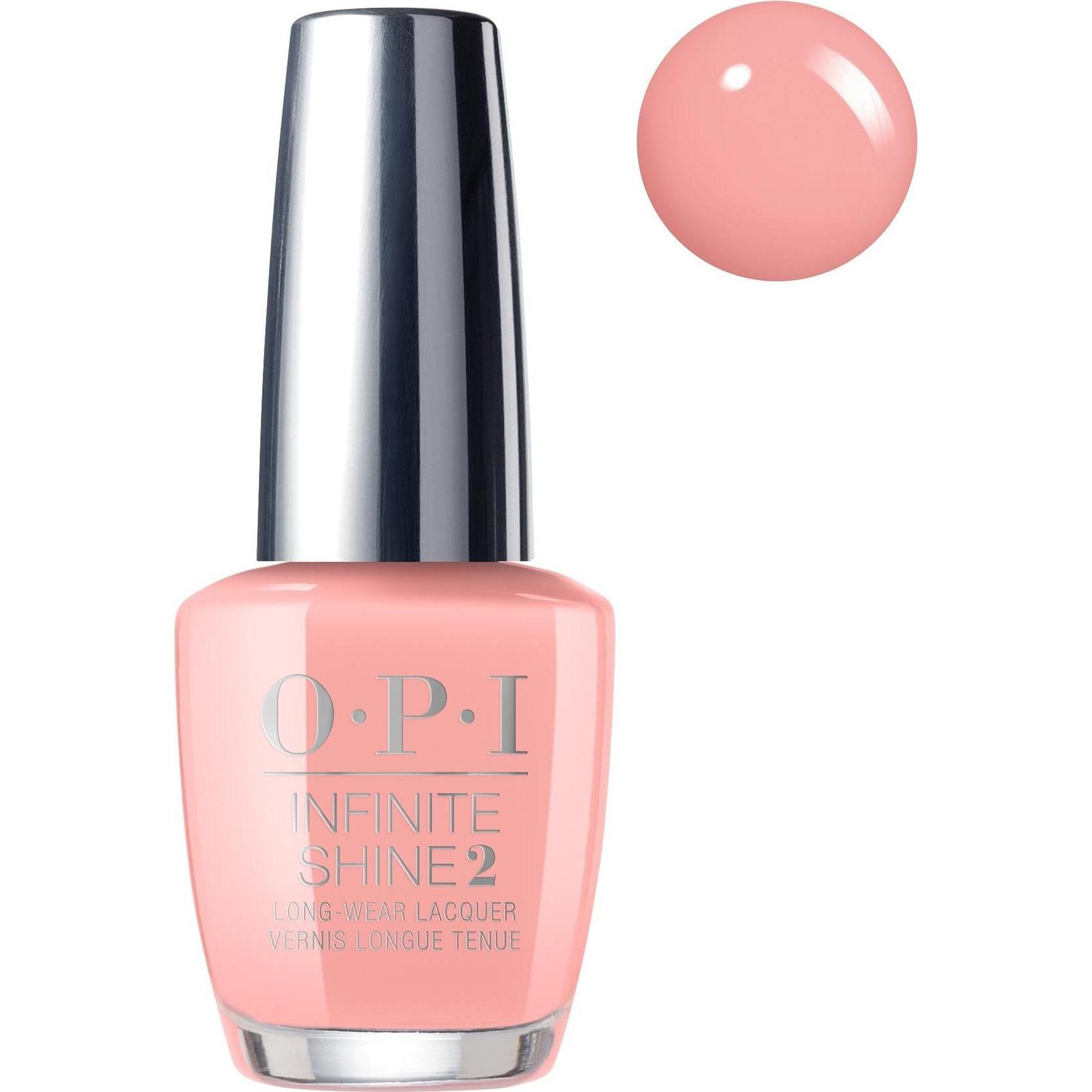 Opi Rosa Nagellack, Infinite Shine Grease - Hopelessly Devoted To (Peach, Gel-Effekt Nagellack)