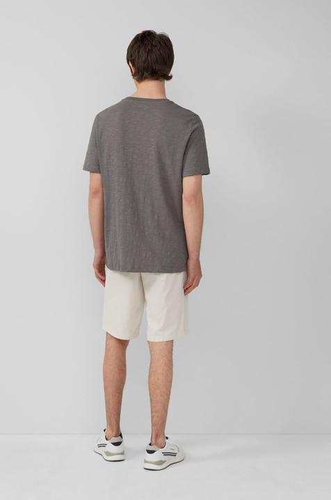 Produktbild S.Oliver T-Shirt Baumwoll-T-Shirt mit Frontprint und Flammgarnstruktur (L)