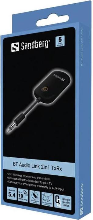 Image du produit Sandberg Bluetooth Audio Link 2in1 TxRx (Emetteur & Récepteur)