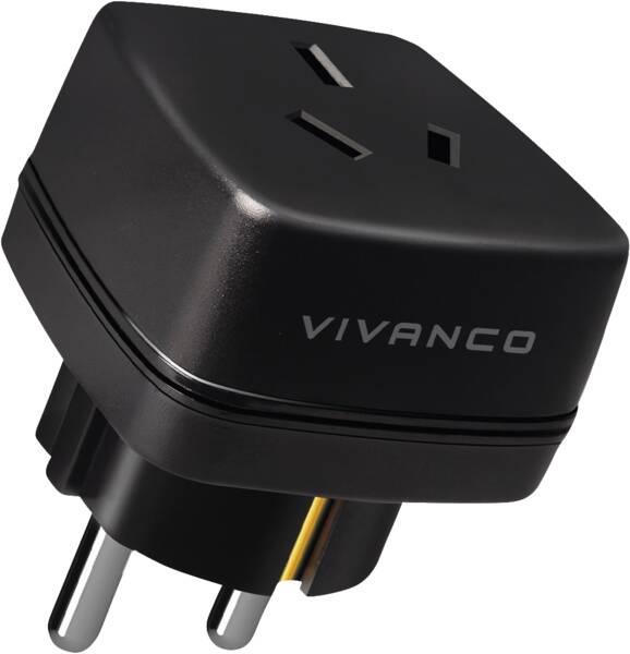 Produktbild Vivanco Reisestecker Australien & China, Buchse - Schuko Stecker