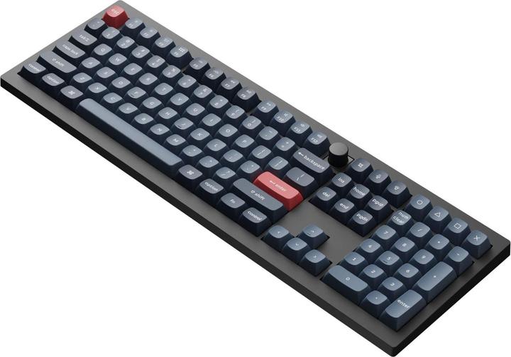 Immagine prodotto Keychron V6 Max QMK/VIA Tastiera meccanica personalizzata senza fili completamente assemblata Manopola, nero (USA, Cablato, Senza fili)