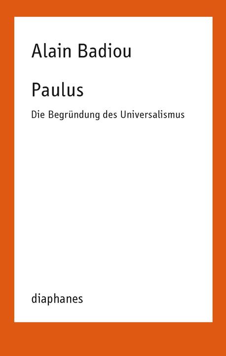Produktbild Paulus (Deutsch, Alain Badiou, 2018)